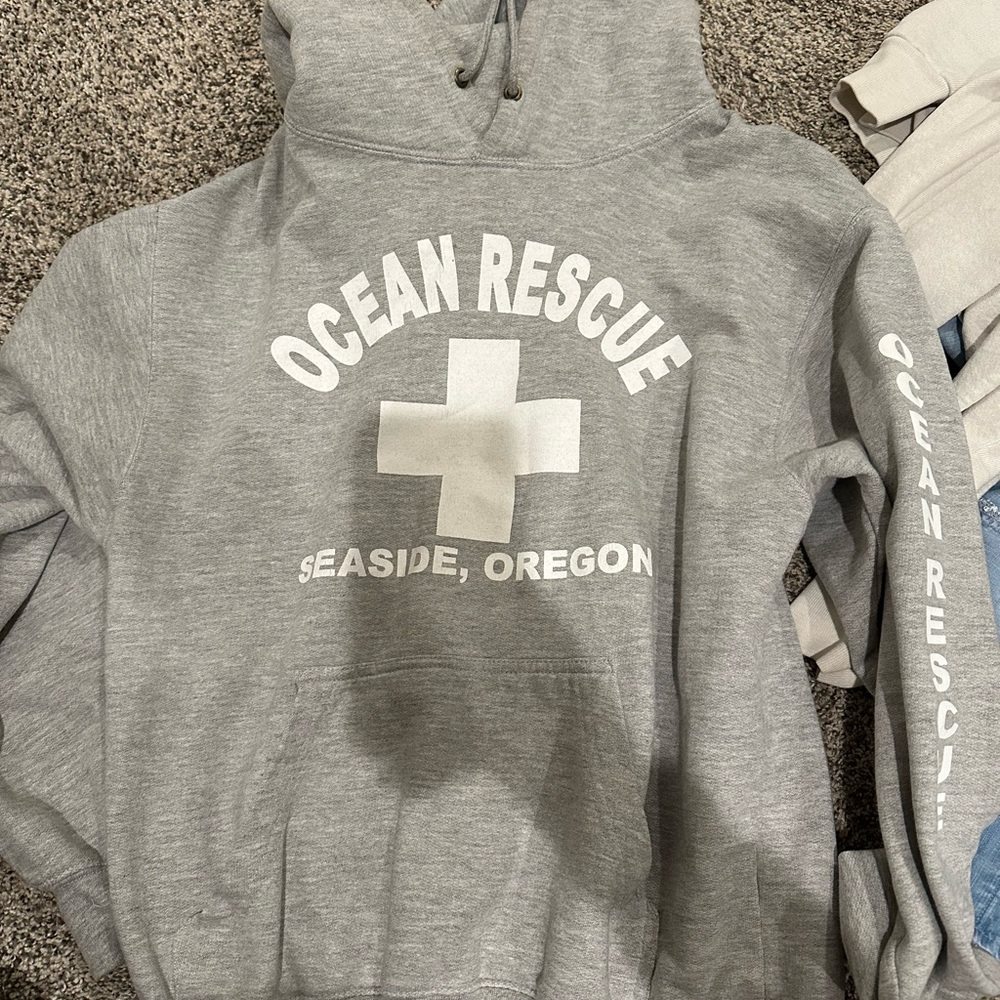 Ocean Rescue Gray Hoodie